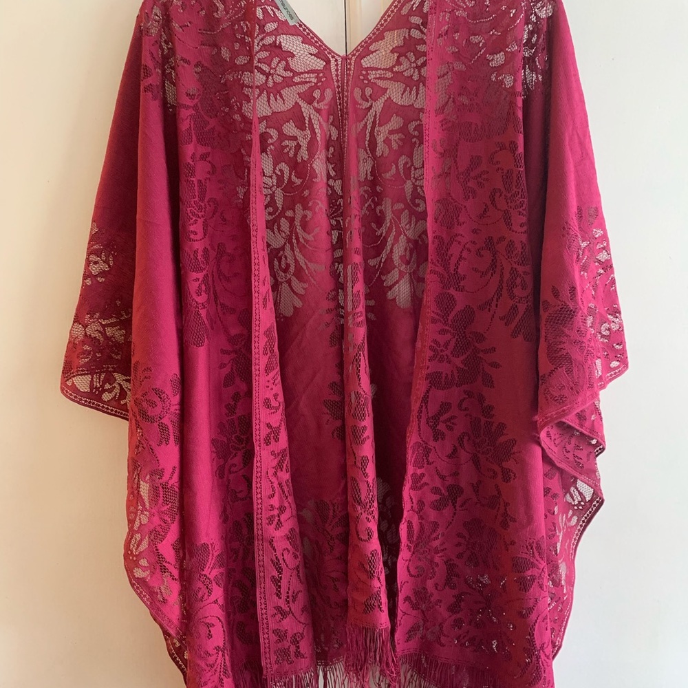Pink Lacy Kimono